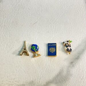 Origami Owl Travel-Themed Enamel Charm Set